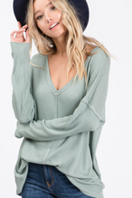 Load image into Gallery viewer, Fireside Waffle Knit Top