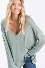 Load image into Gallery viewer, Fireside Waffle Knit Top